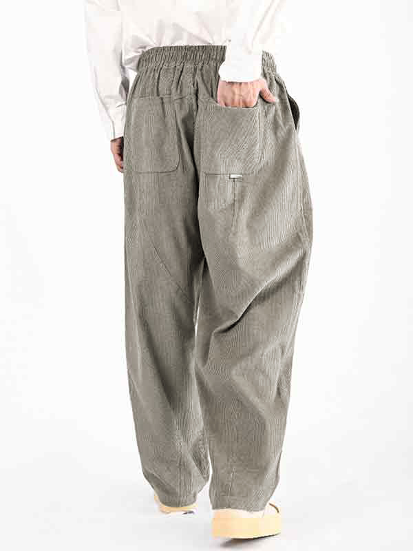 Men's Corduroy Straight Wide Leg Pants-2