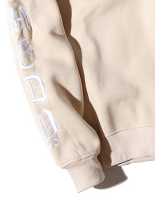 Men's Letter Embroidered Pullover Sweatshirt-1