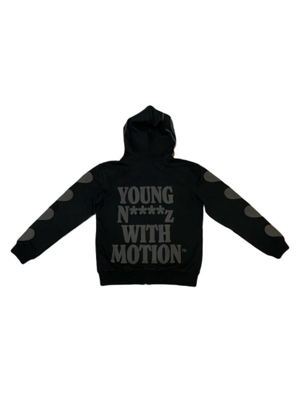 Men's Hip Pop Letter Heart Print Oversized Hoodie-2